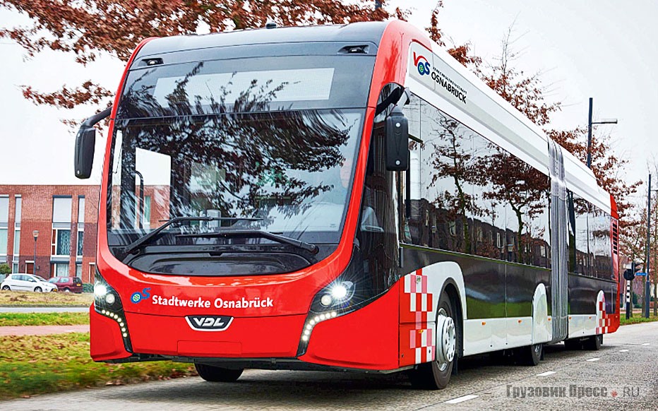Голландский сочленённый электрический автобус [b]VDL Citea SLFA Electric[/b] для немецкого города Оснабрюк