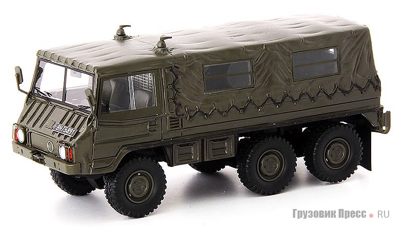 Эксклюзивная 1:43 модель полноприводного автомобиля Steyr-Puch Pinzgauer 712M, состоящего на вооружении австрийской армии, изготовлена для фирмы Austrian Car Collection