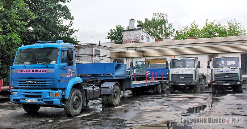 Подвижной состав предприятия в основном перевозит строительные грузы