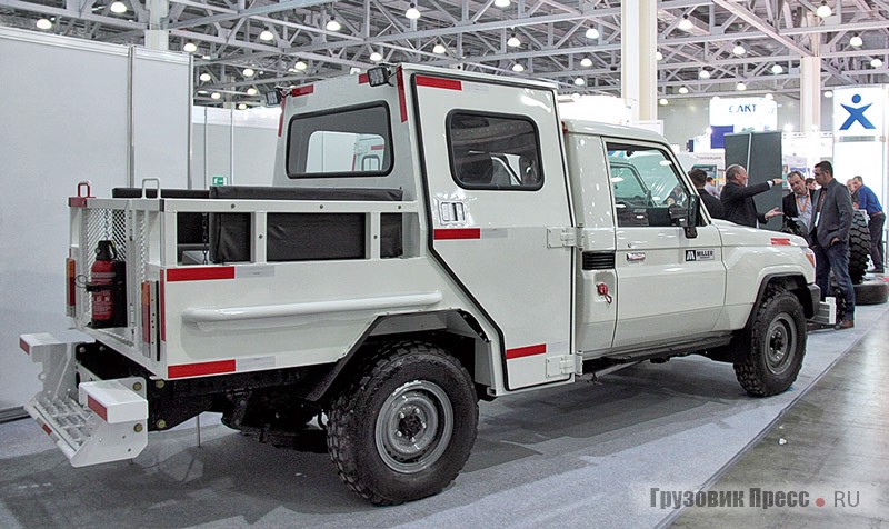 Кузов двухкабинного пикапа HZJ79 T1611 Crew Cab 5 рассчитан на транспортировку 725 кг груза