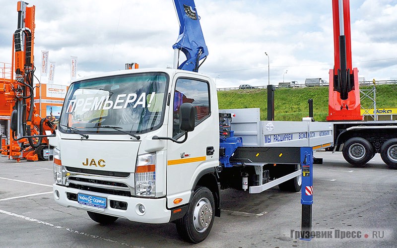 Грузовик с КМУ TADANO TM-ZE364HS» на шасси JAC N120