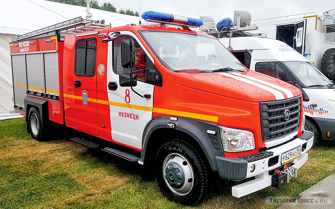 Автомобиль первой помощи [b]АПП 1,0-20 (C41R)[/b] на шасси «ГАЗон Next» ГАЗ C41R13 производства ООО «Пожснаб» из Борисова (Белоруссия)