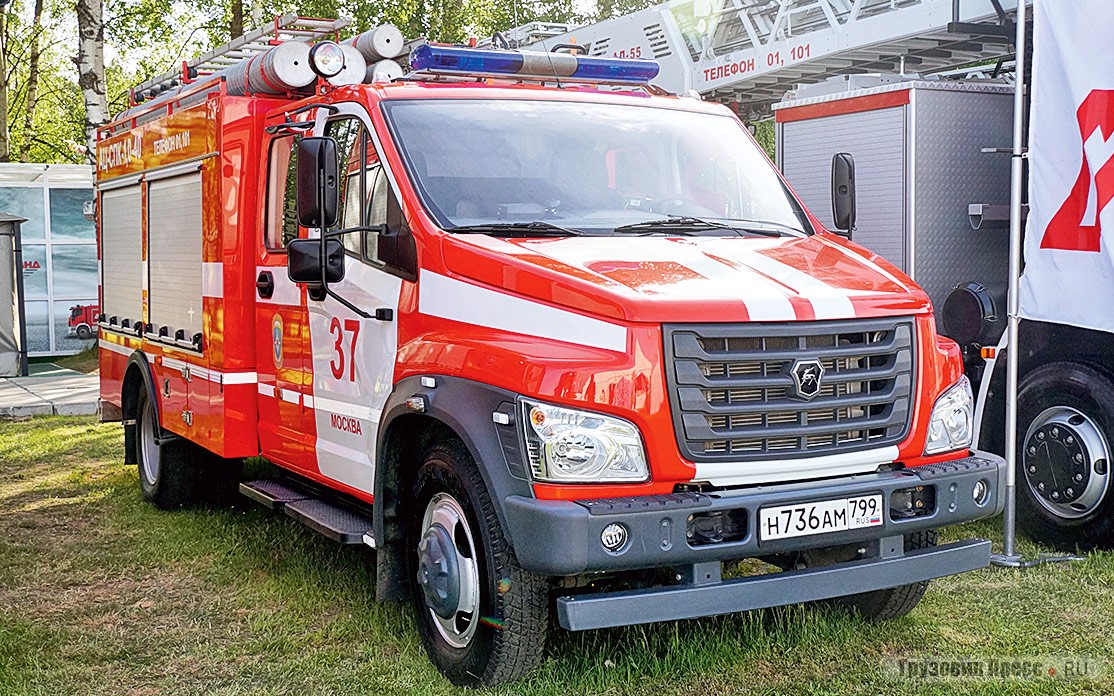 Автоцистерна [b]АЦ-СПК-1,0-40 NATISK мод. 48345F[/b] производства ООО «Завод пожарных автомобилей «Спецавтотехника» на шасси «ГАЗон Next» ГАЗ C42R33