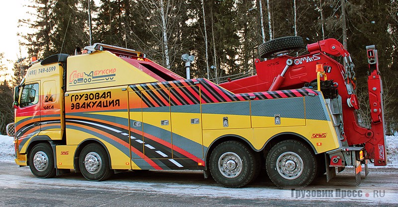 Грузовой эвакуатор Volvo-OMArS Recovery 120Т