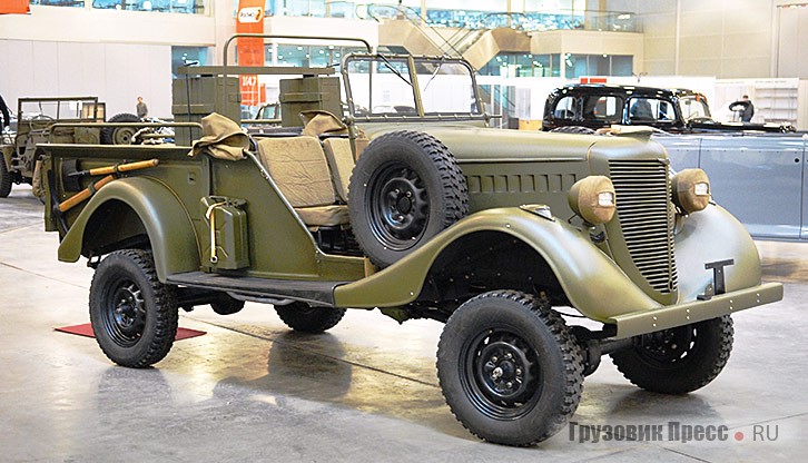 Воссозданный лёгкий артиллерийский тягач ГАЗ-61-416