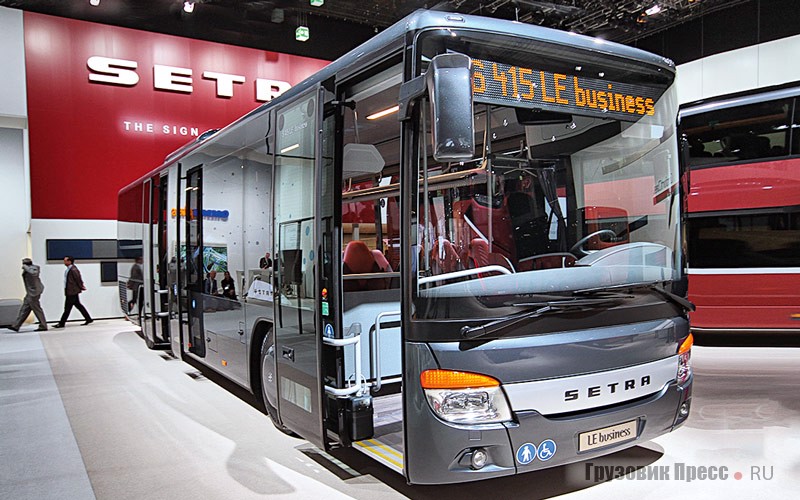 Современная концепция городского низкопольного автобуса среднего класса Setra S415 LE