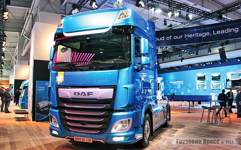 Тягач модели DAF XF 530 с колёсной формулой 4x2 и кабиной Super Space Cab