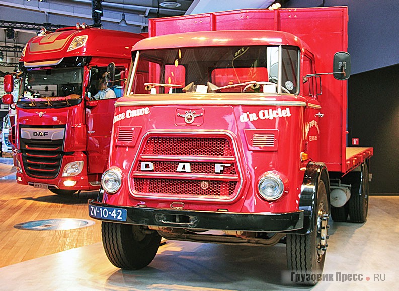 DAF 1600 конца 1960-х годов и юбилейная версия модели XF