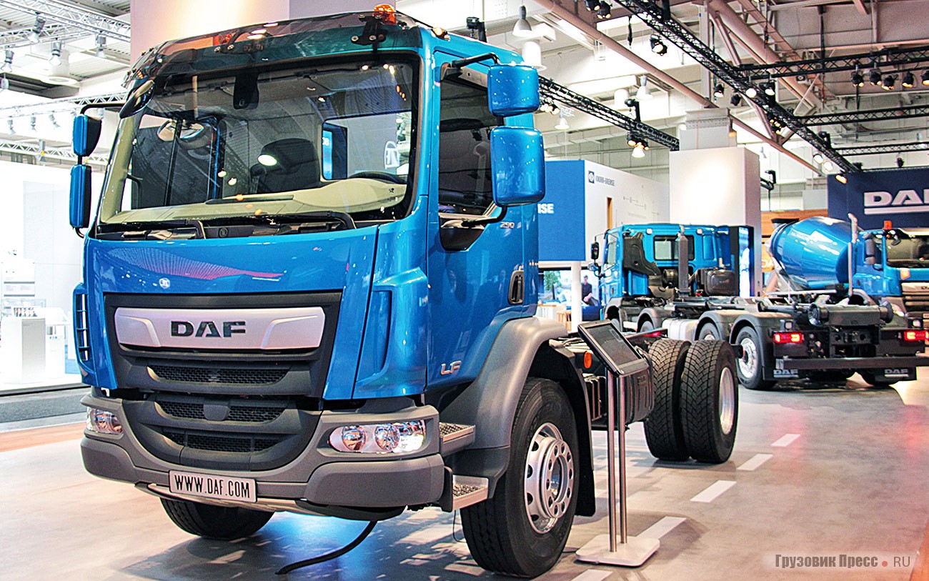 Компактное строительное шасси DAF LF 290 Construction с колёсной формулой 4x2 и кабиной Day Cab