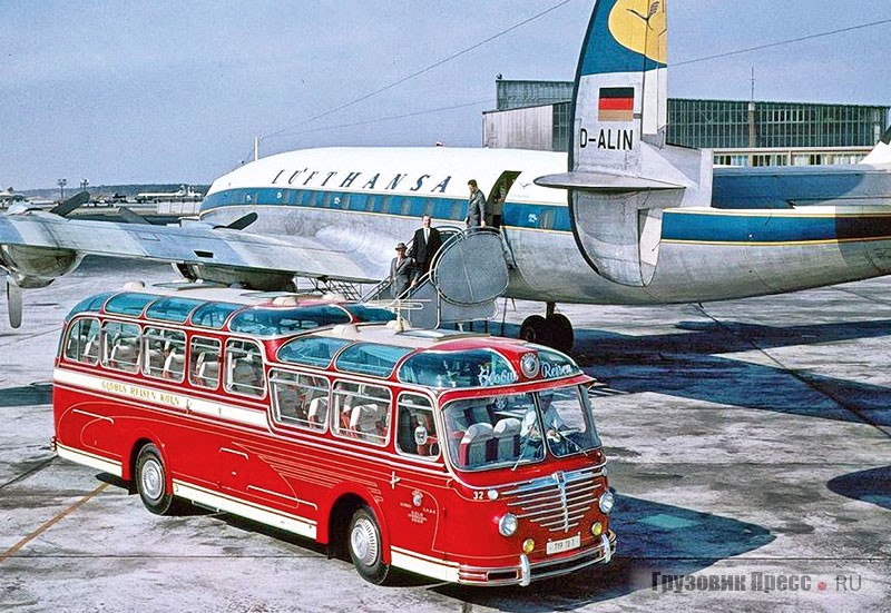 Экскурсионный автобус Büssing TU7 с кузовом типа Aero производства ателье Ludewig, 1957 г.