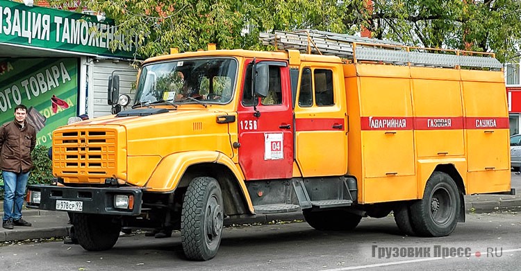 Аварийные машины службы газа выпускали на шасси ЗИЛ-433104-110 и ЗИЛ-4331114-10