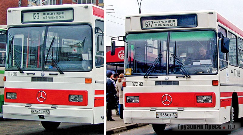 В 1995 году на Mercedes-Benz O 325 изменилась светотехника, передние фары грузовика Mercedes-Benz NG-серия стали устанавливать от легкового Mercedes-Benz W123