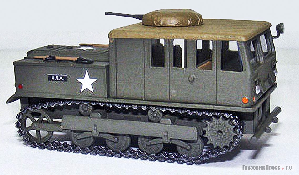 Первая модель мастерской –  13-тонный тягач армии США – High Speed M5A1, М1:87