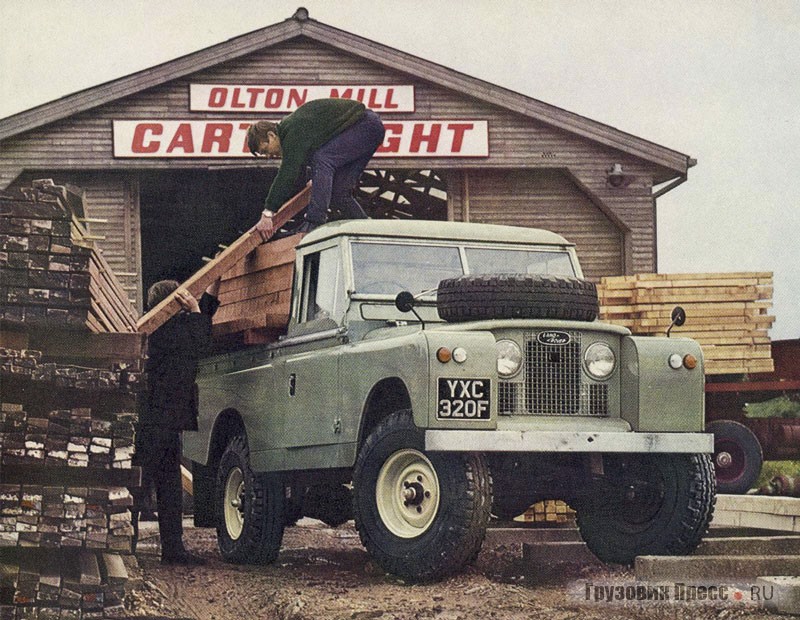 Land-Rover 109 Series IIA, модификация «One-Ton Normal Control» грузоподъёмностью 1 т, 1966 г. Его шасси заметно усилено