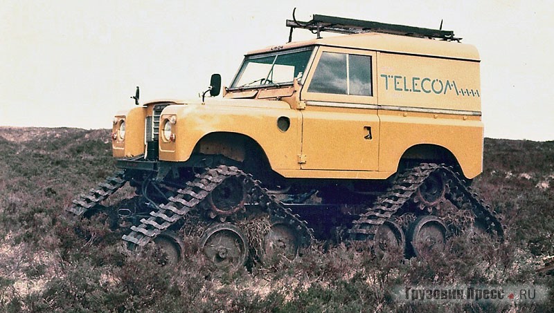 Усовершенствованный ход Куфбертсона на Land-Rover 88 Series III (1971–1985 гг.) ремонтной службы British Telecom