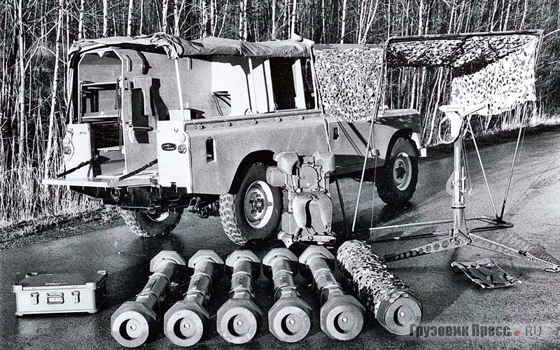 Шведский противовоздушный ракетный комплекс Bofors RBS 70 на пикапе Land-Rover 109 Series III. 1977 г.