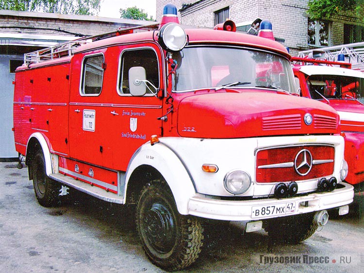Mercedes-Benz LAF 322 с пожарным оборудованием LF 8 в 1990-х нашёл своё пристанище в Ленинградской области