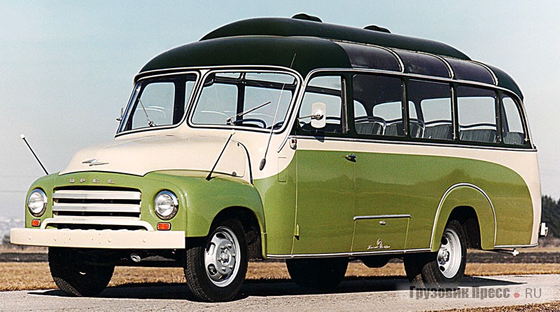 Автобус, изготовленный в 1956 году на шасси Opel Blitz