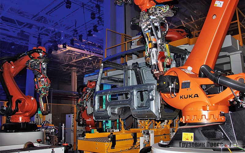 Производство, на котором работают более 120 современных роботов, включая манипуляторы Kuka обладает высоким уровнем автоматизации