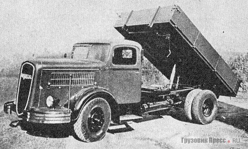 Škoda-706D, 1939 г. На базе этой машины развивалась послевоенная серия тяжёлых грузовиков