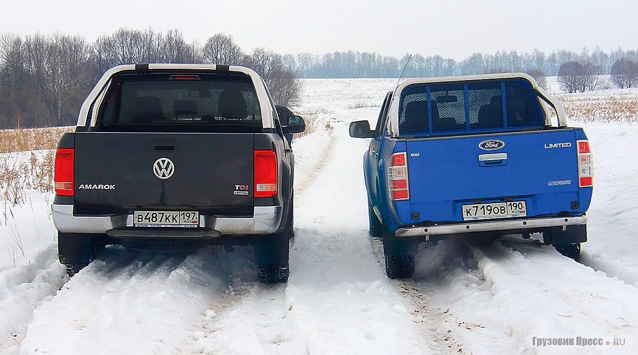 Ford даже внешне миниатюрнее Volkswagen Amarok