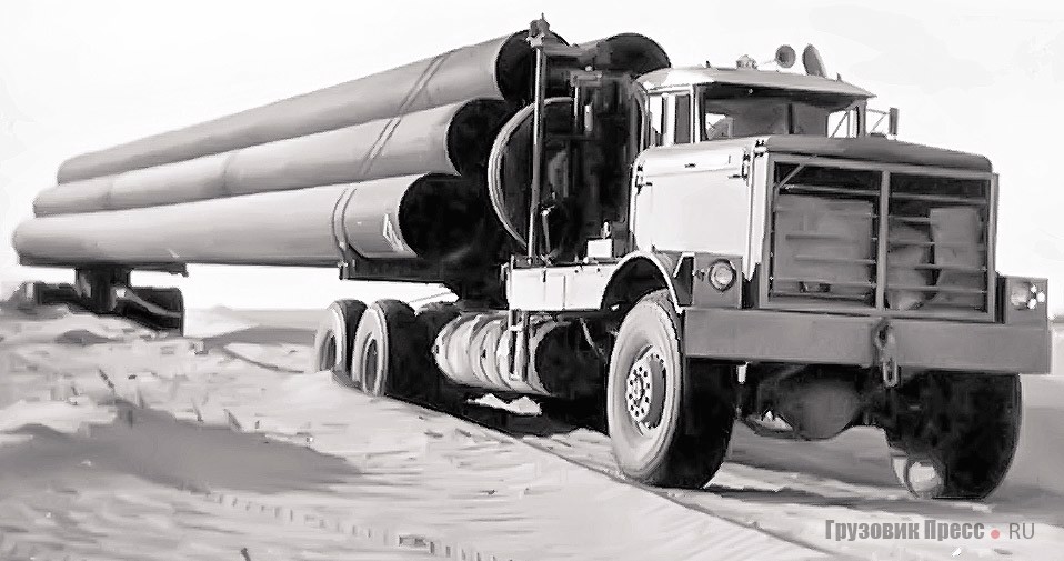 Kenworth 853 на строительстве Трансаравийского нефтепровода в Саудовской Аравии, 1947 г.