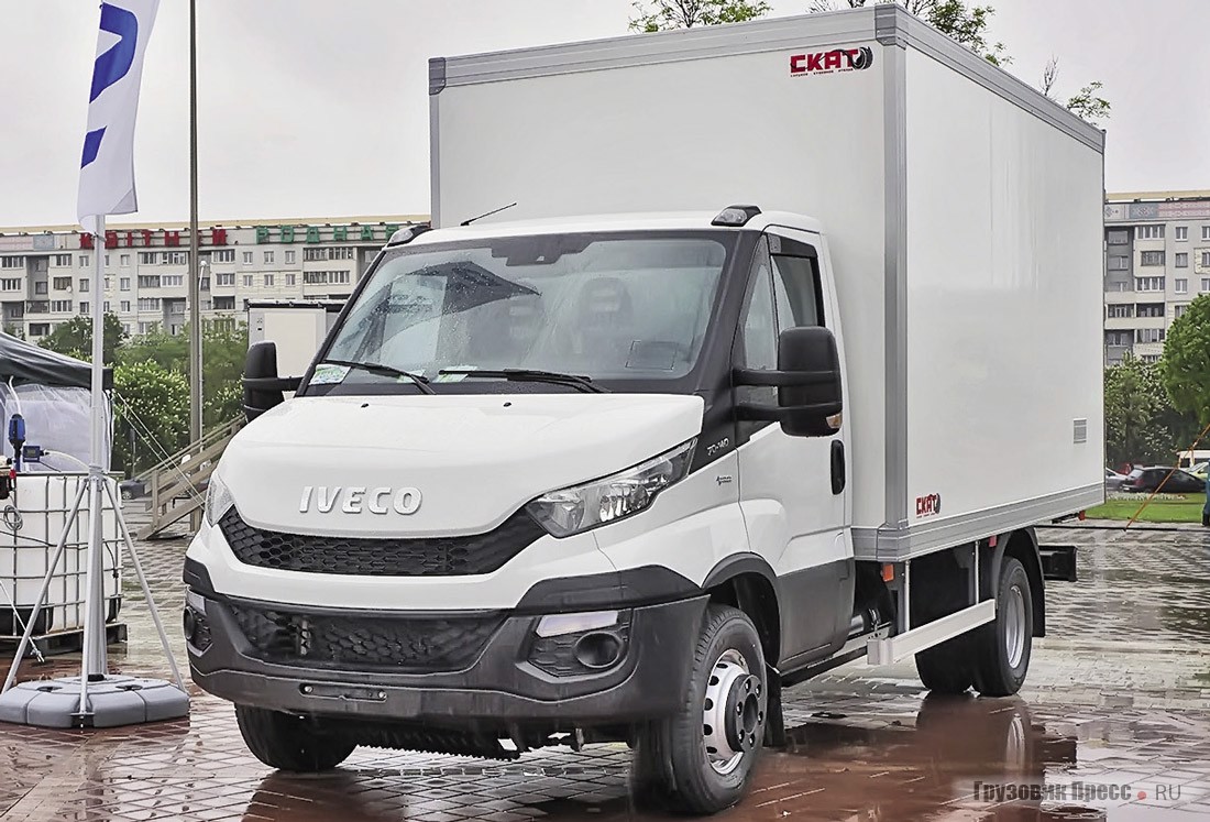 Белорусский фургон [b]СКАТ 422121-07[/b] на итальянском газовом шасси [b]IVECO Daily 70-140G[/b]