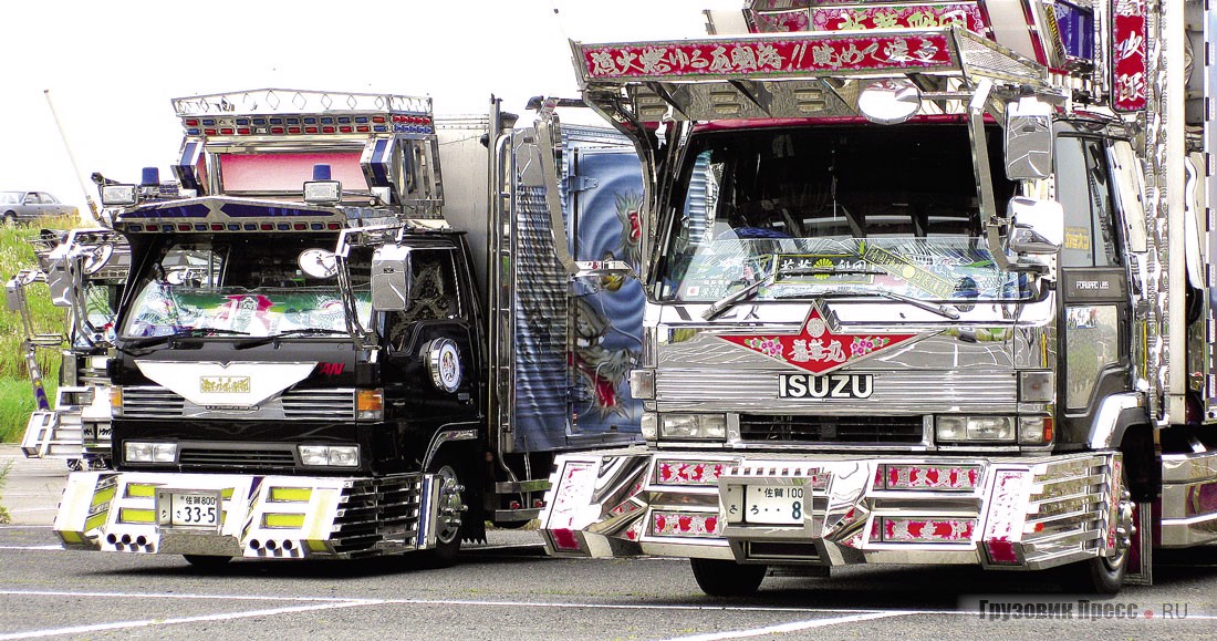 [b]Mazda Titan T 4100 и Isuzu Forward L195.[/b] Собственное направление в японском грузовом дизайне называется «декотора»