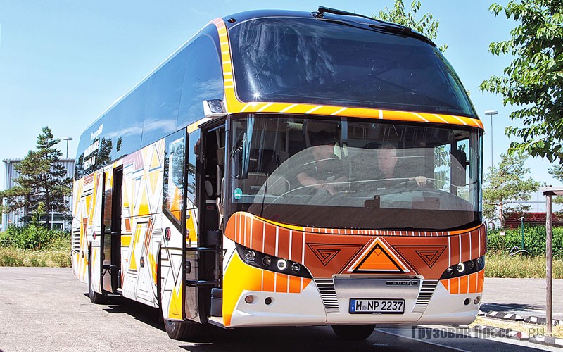 NEOPLAN Sityliner в дизайнерском окрасе и с системой кругового обзора OptiView