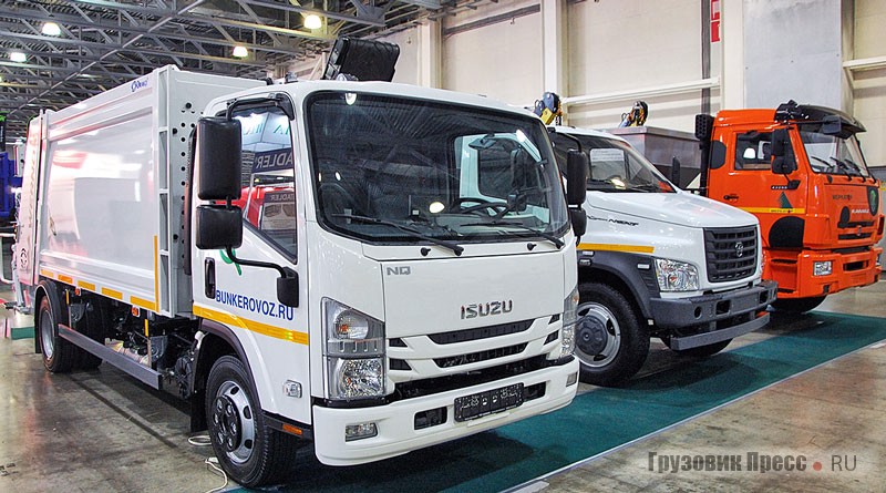 Кузовной мусоровоз Wernox 67065J-53 на шасси Isuzu Elf 9.5 NQR90L-H