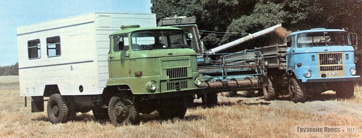 Новые и старые полноприводные грузовики IFA семейств L60 и W50L