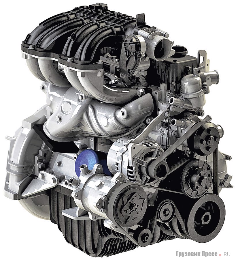 Глубоко модернизированный бензиновый двигатель УМЗ-4216 отныне называется EvoTech 2.7 и предлагается в качестве дешёвой альтернативы турбодизелю на семейства «Бизнес» и Next