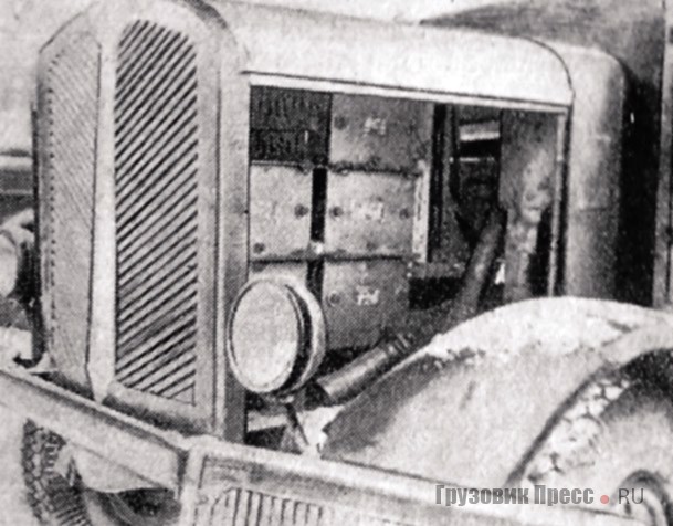 Вид на силовой реостат, расположенный под капотом грузового троллейвоза