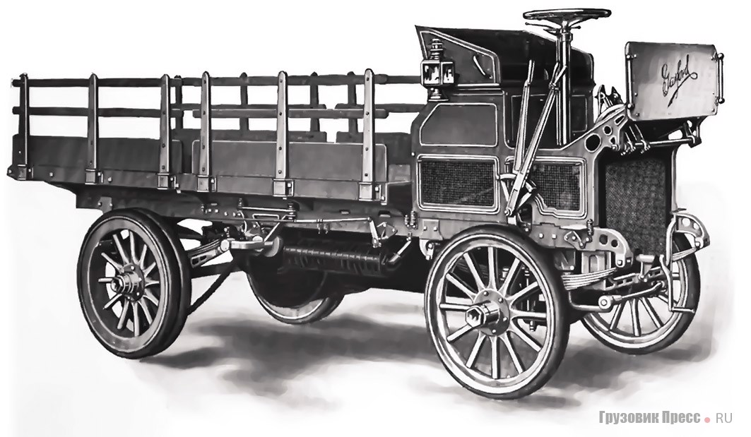 Двухтонный грузовик Garford, 1909 г.