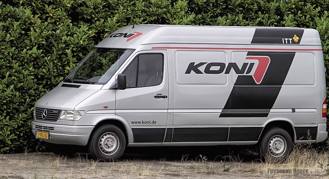 На этой машине технической поддержки компания KONI осуществляет необходимый сервис по всей Европе. По всей видимости, вызовов немного