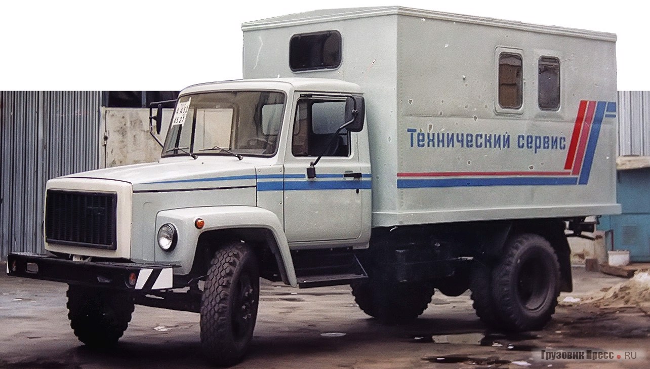 Мастерская КИ-28012 на шасси ГАЗ-3307 для оперативного ремонта автомобилей и сельхозтехники на месте поломки
