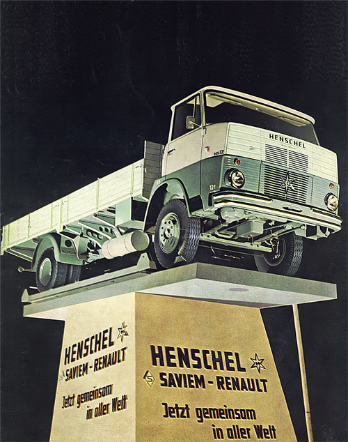 Henschel-Saviem-Renault – эта марка просуществовала с 1961 по 1963 г.