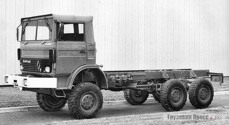 Renault Sinpar HM 11.36 (6x6) с кабиной разработки Société Européenne de Travaux et de Développement (ETD), совместного бюро DAF, Magirus-Deutz, SAVIEM и Volvo. Бюро возглавил генеральный директор SAVIEM Морис Боскэ. Проект вошёл в историю как «Клуб четырёх»