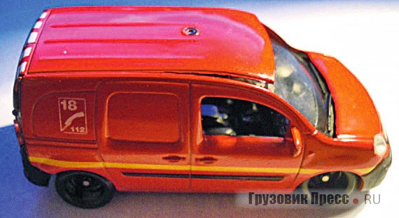 Renault Kangoo Norev Jet Car, М1:43, Norev, Франция. Деформировалась крыша фургона, видимо, после солнечных ванн