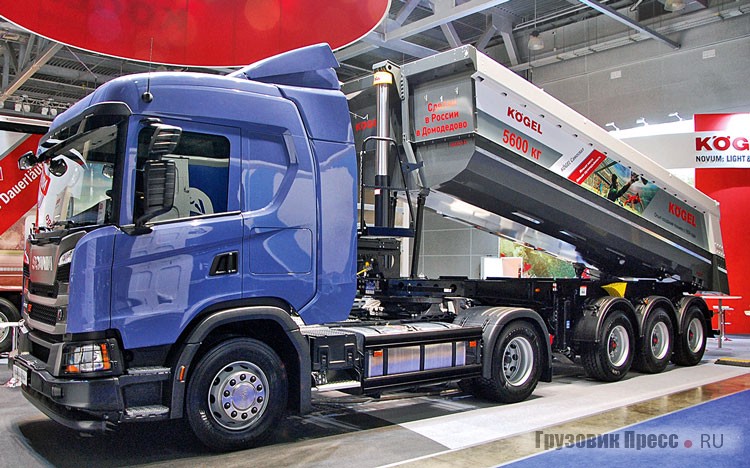 Самосвальный полуприцеп Kögel SKM24P с тягачом Scania G440A4x2NA XF