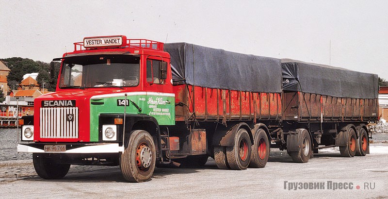 Капотный грузовик Scania V8 LT141
