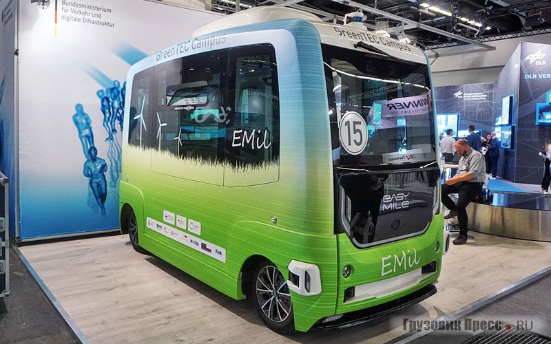 EasyMile EZ 10 на IAA-2019 предстал уже в третьей итерации кузова