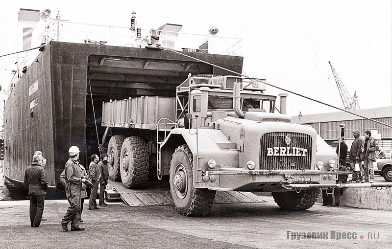 В 1981 году Berliet T 100 № 2 на пароме вернулся во Францию