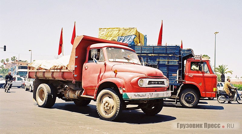 Обычное состояние грузовиков Ford Thames Trader cерии G после долгих лет работы в Африке