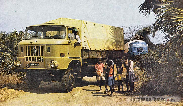 Особенно популярными в Африке были полноприводные грузовики W50 LA/PV