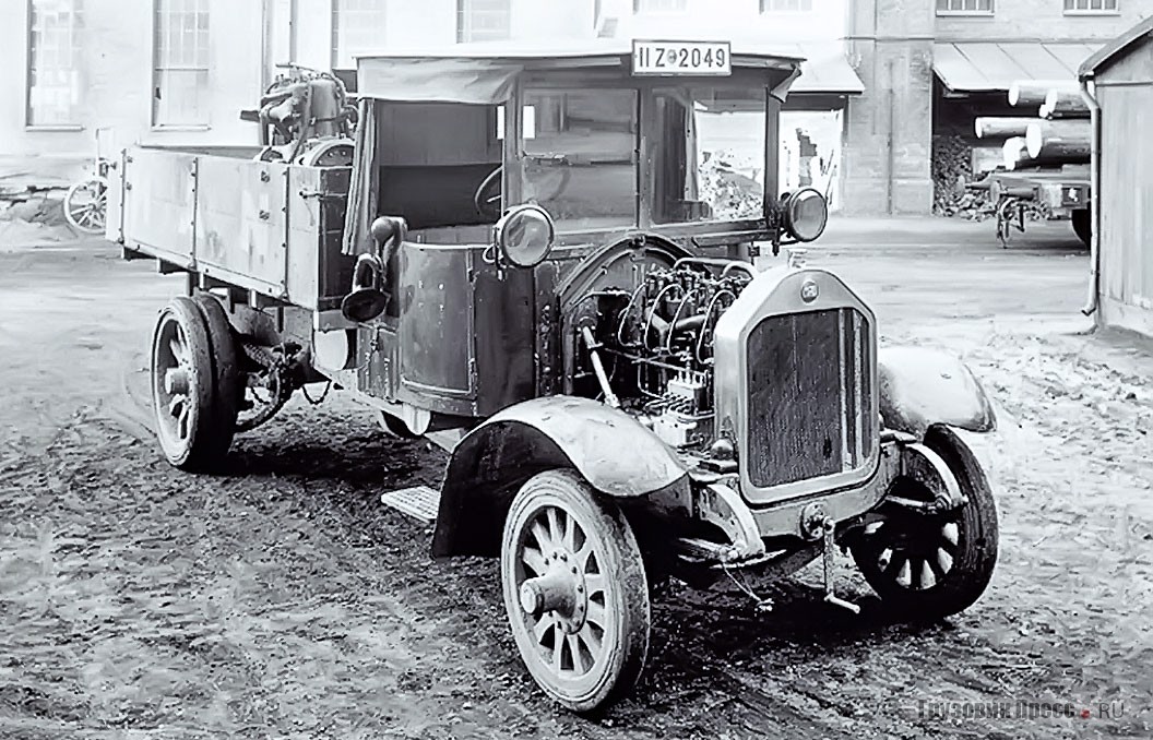 Первый дизельный грузовик MAN 3Zc, Аугсбург. 1924 г.