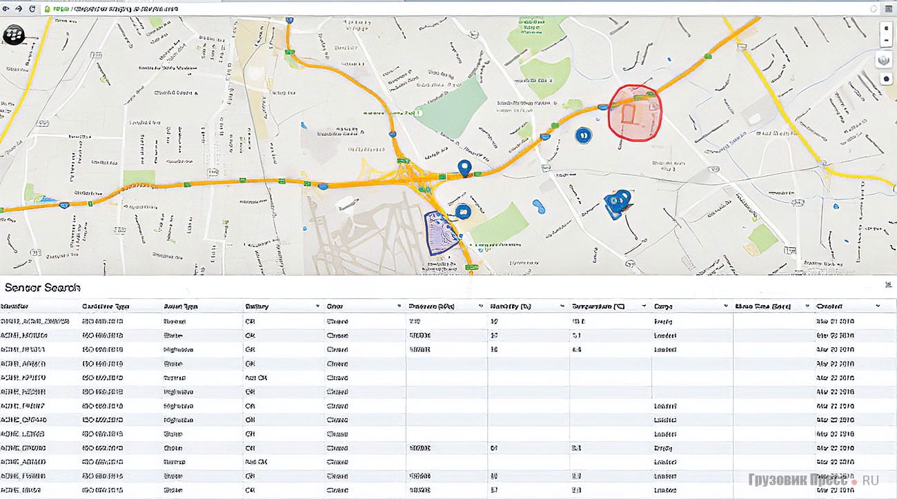 Система отслеживания BlackBerry Radar отчитывается о геолокации груза и его состоянии