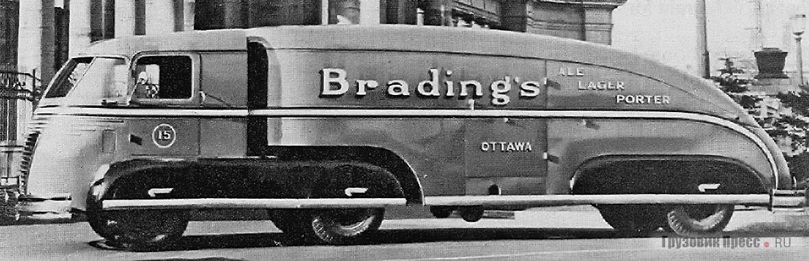 Подражание конкурентов или работа Сахновского на конкурирующую пивоварню Brading’s? Известно, что полуприцеп – канадской Fruehauf Trailer Co.