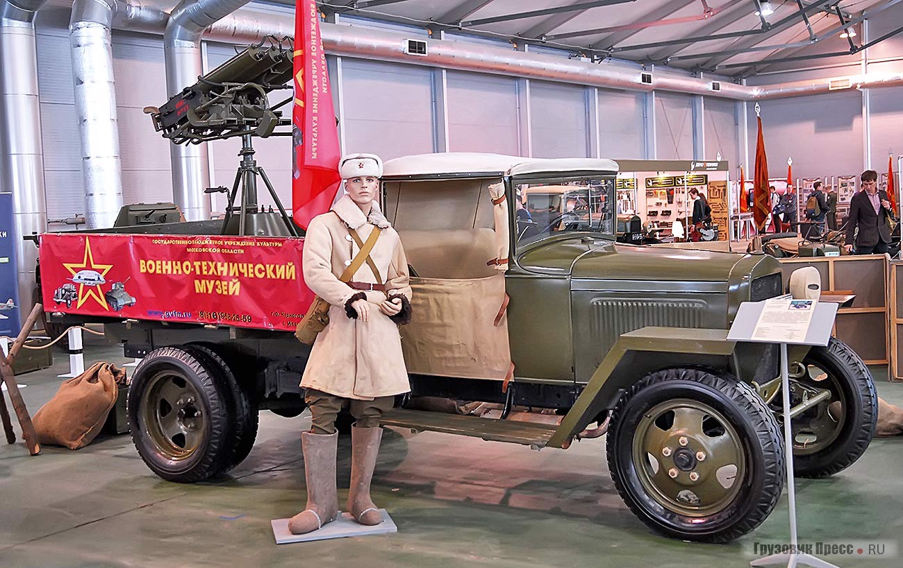 Полуторка [b]ГАЗ-АА (ГАЗ-ММ)[/b] военного времени из Военно-технического музея Черноголовки