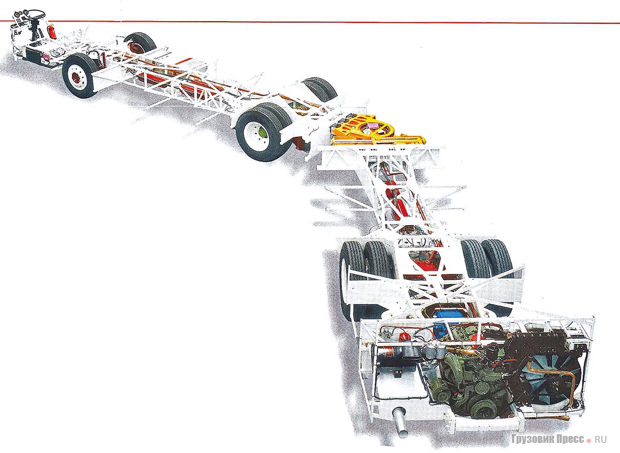 [b]Шасси автобуса с заднемоторной компоновкой силового агрегата[/b]
